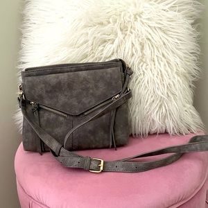 Grey crossbody purse
